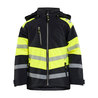 BLÅKLÄDER lasten softshell-takki musta/huomiokeltainen